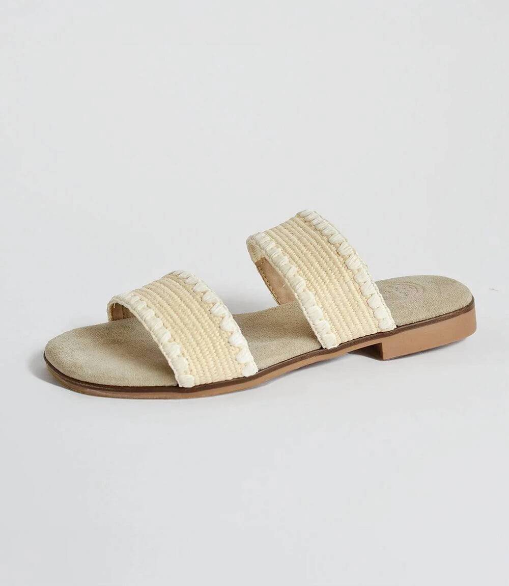 NEW CHARLESTON SHOE CO. women's majorca woven jute sandals in natural